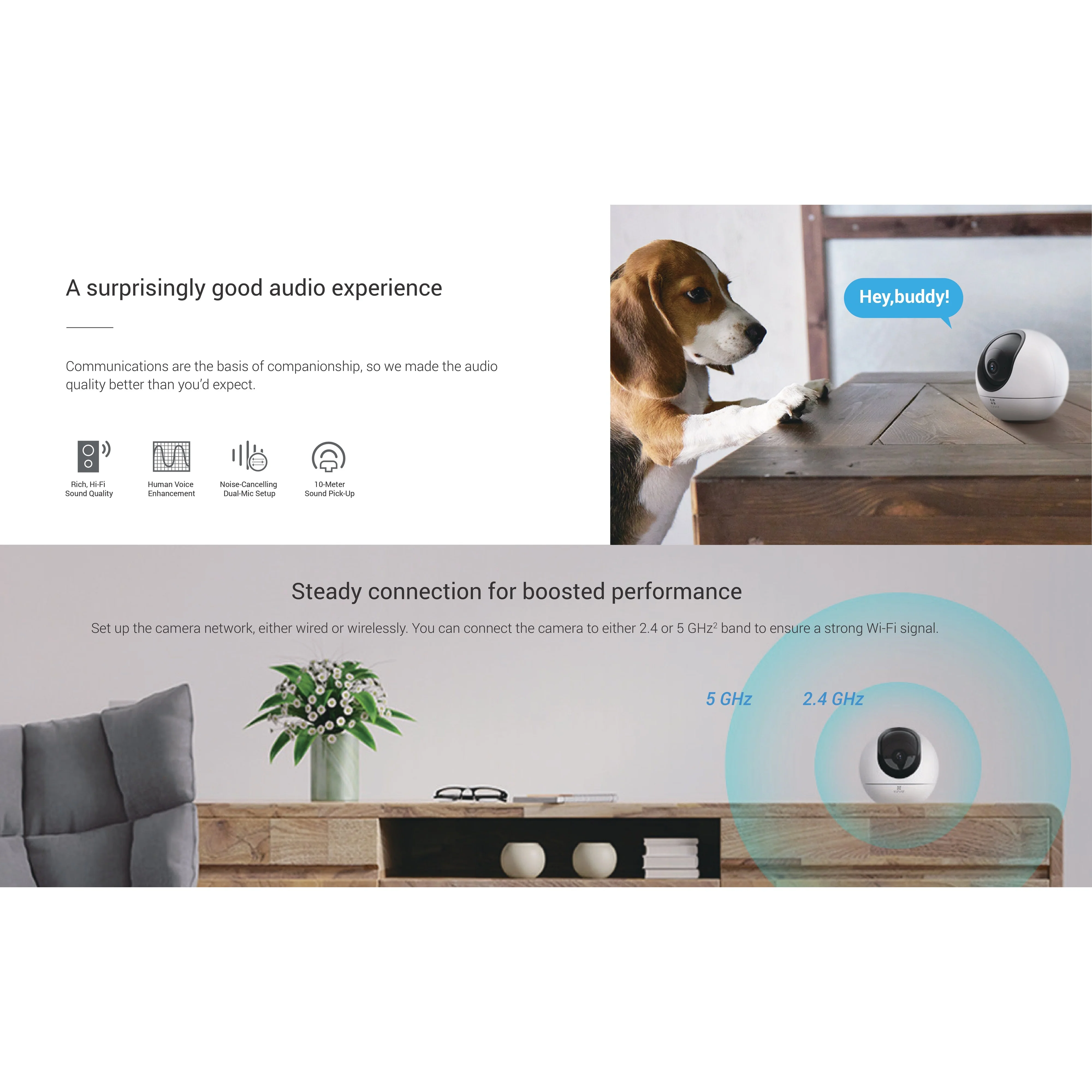 Ezviz C6 4mm Indoor Smart Camera – White - Image 5