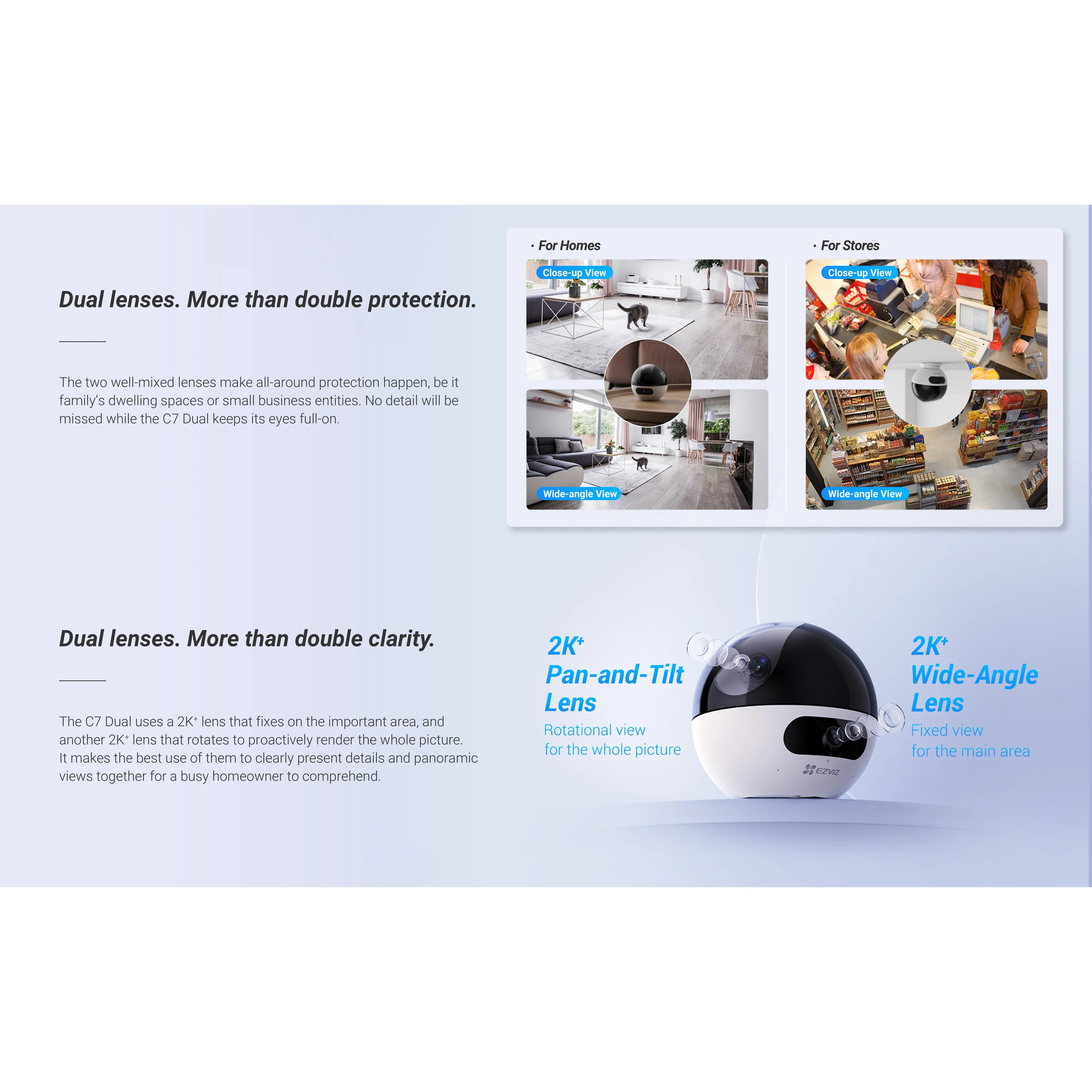 Ezviz C7 DUAL Pan & Tilt Wi-Fi Camera - Image 11