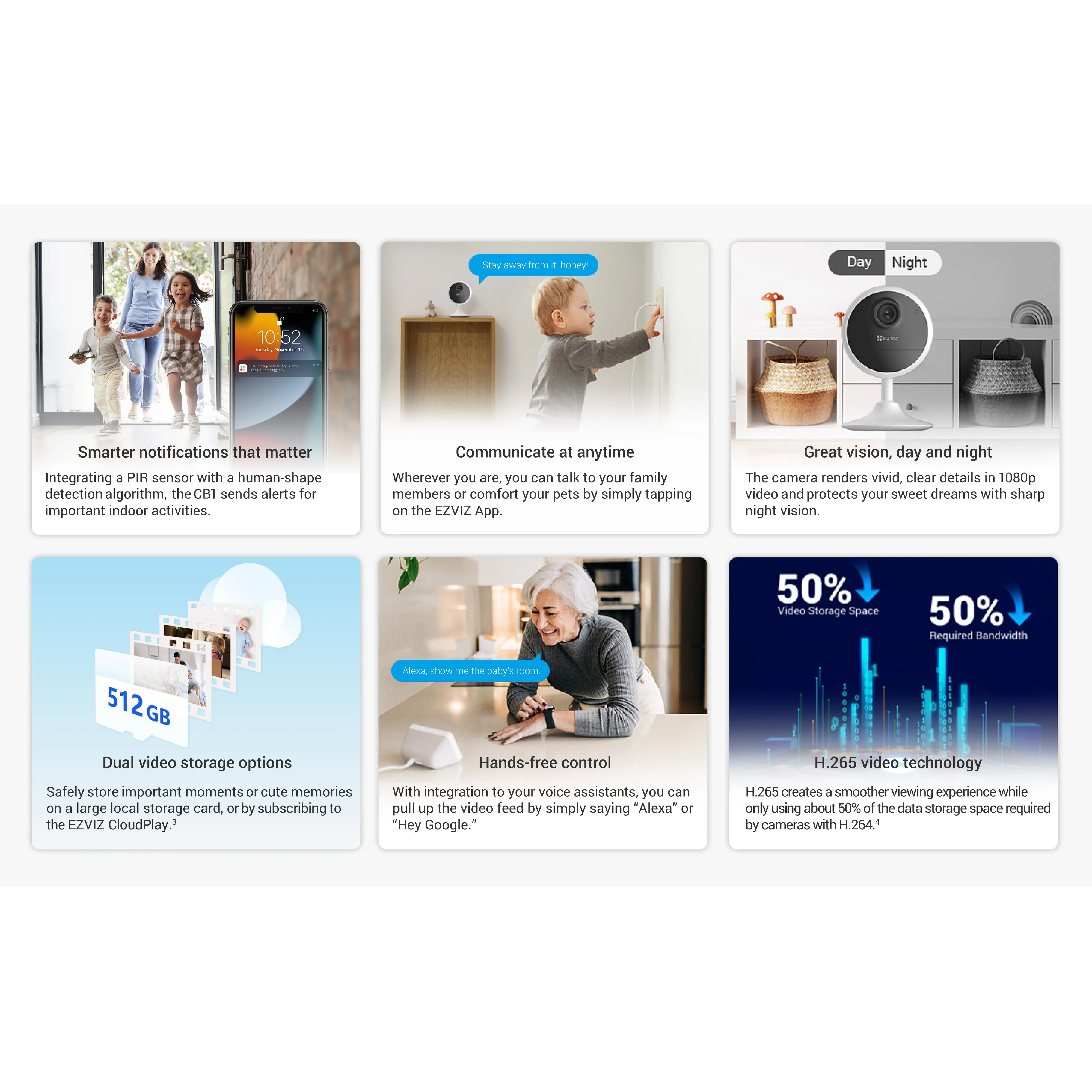 Ezviz CB1 Wi-Fi Smart Home Battery Camera - Image 7