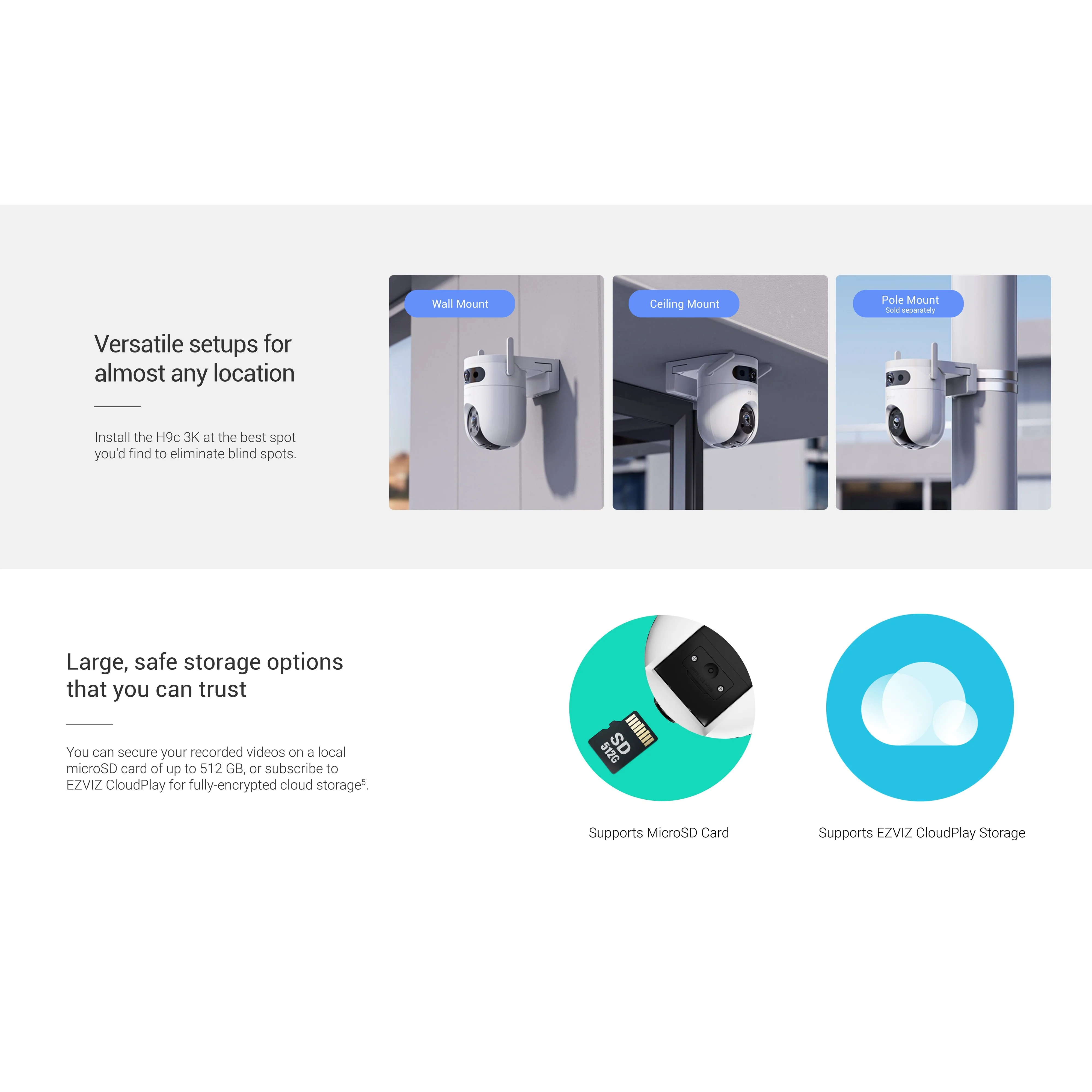Ezviz H9C DUAL 3K Dual-Lens Pan & Tilt Wi-Fi Camera - Image 11