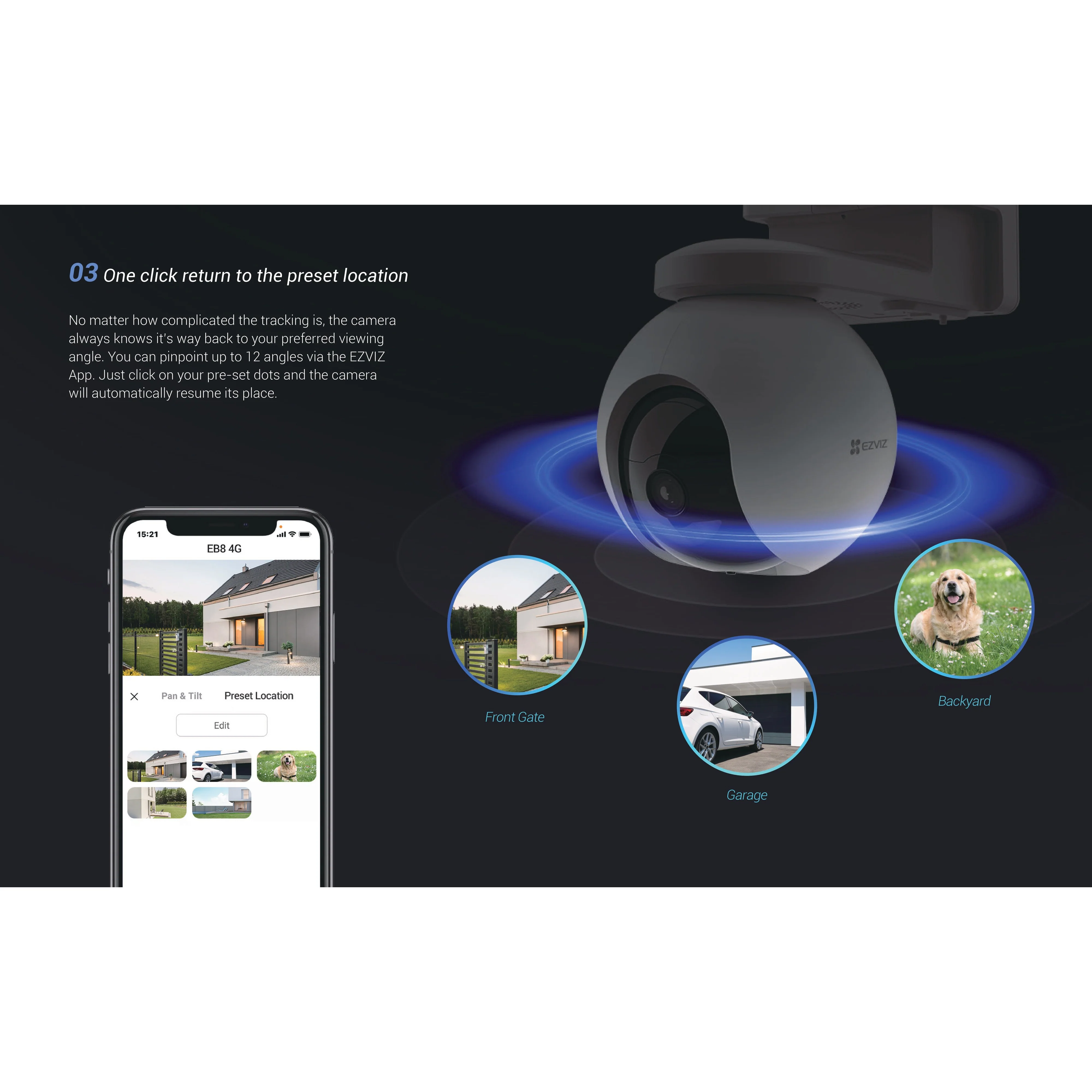 Ezviz EB8 4G Pan & Tilt 4G Battery Camera - Image 6
