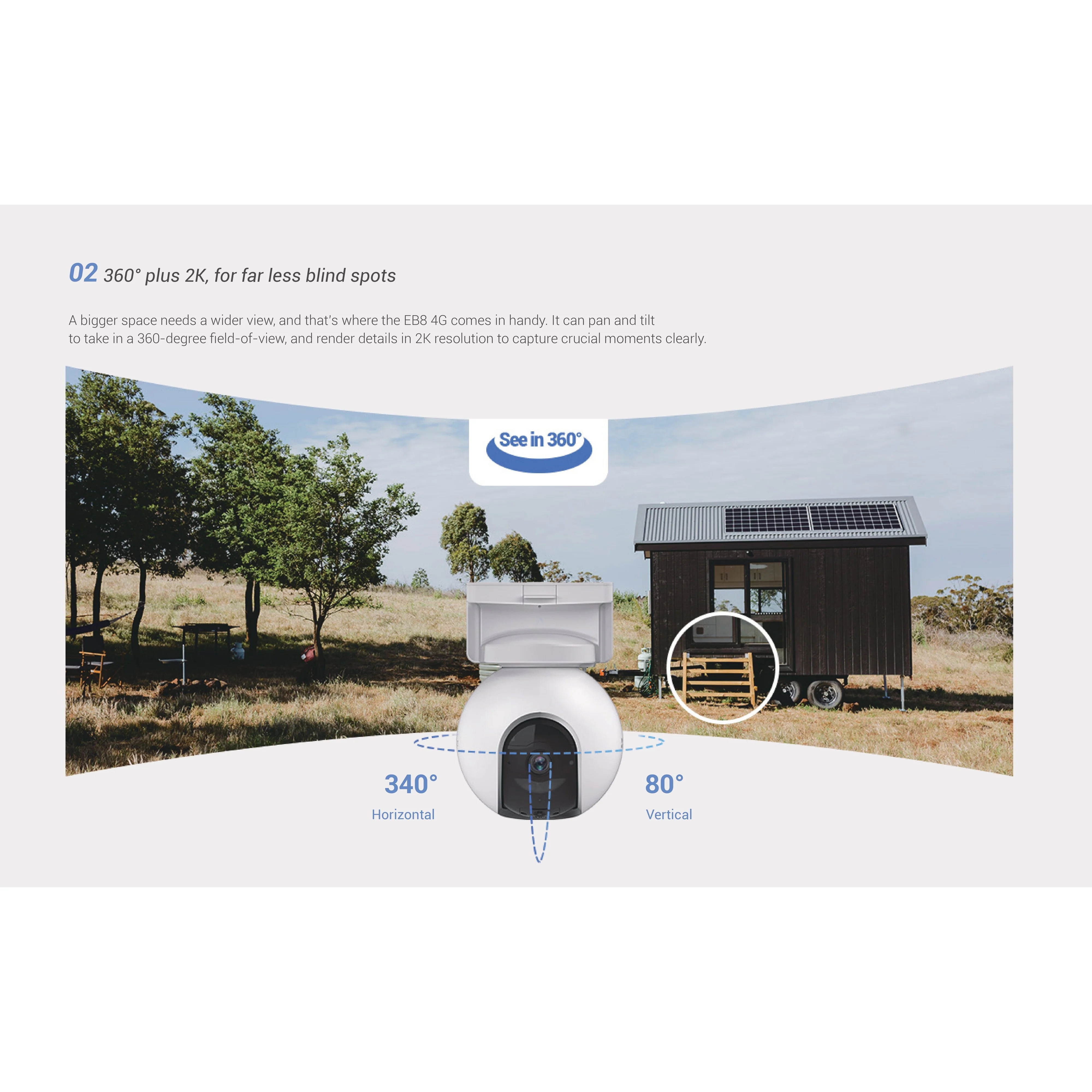 Ezviz EB8 4G Pan & Tilt 4G Battery Camera - Image 7