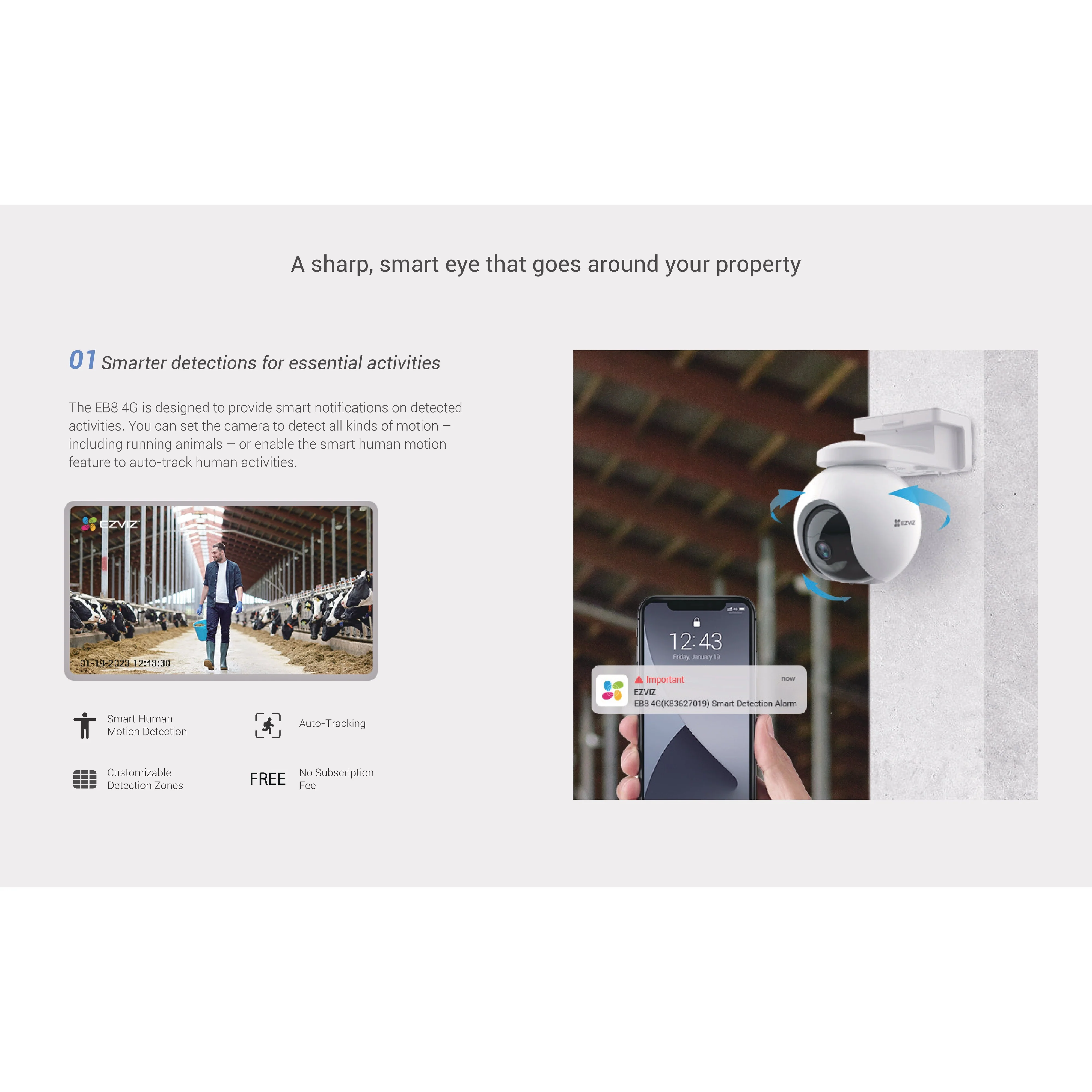 Ezviz EB8 4G Pan & Tilt 4G Battery Camera - Image 8