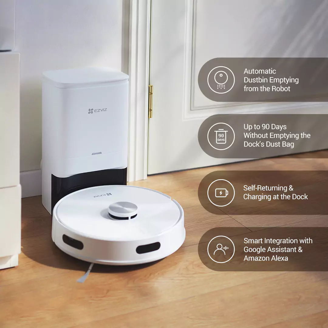 Ezviz RE4 Plus Robot Vacuum Mop Combo - Image 4