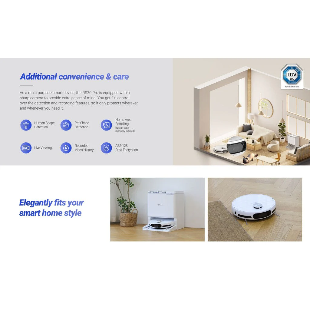 Ezviz RS20 Pro Robot Vacuum & Mop Combo - Image 10