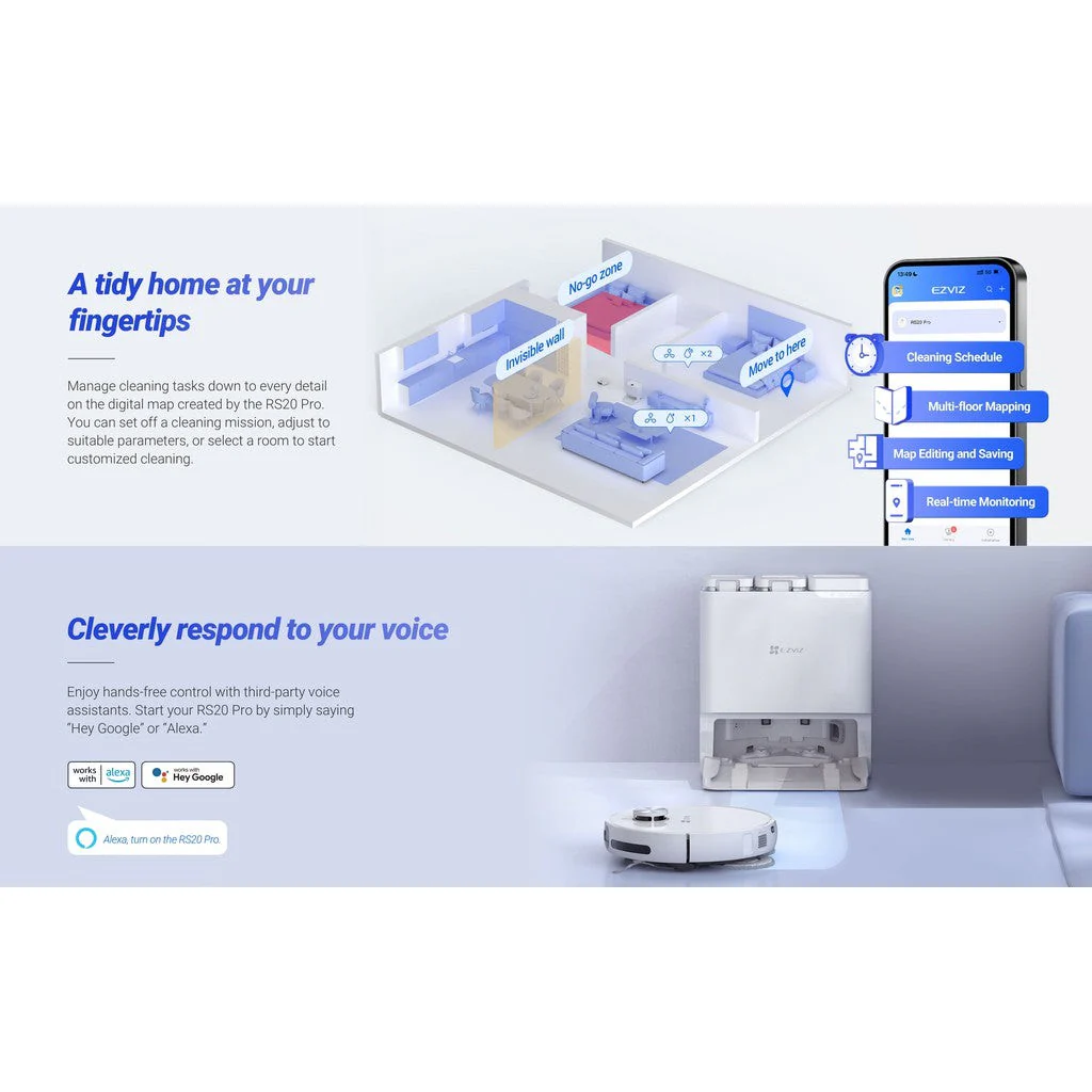 Ezviz RS20 Pro Robot Vacuum & Mop Combo - Image 11