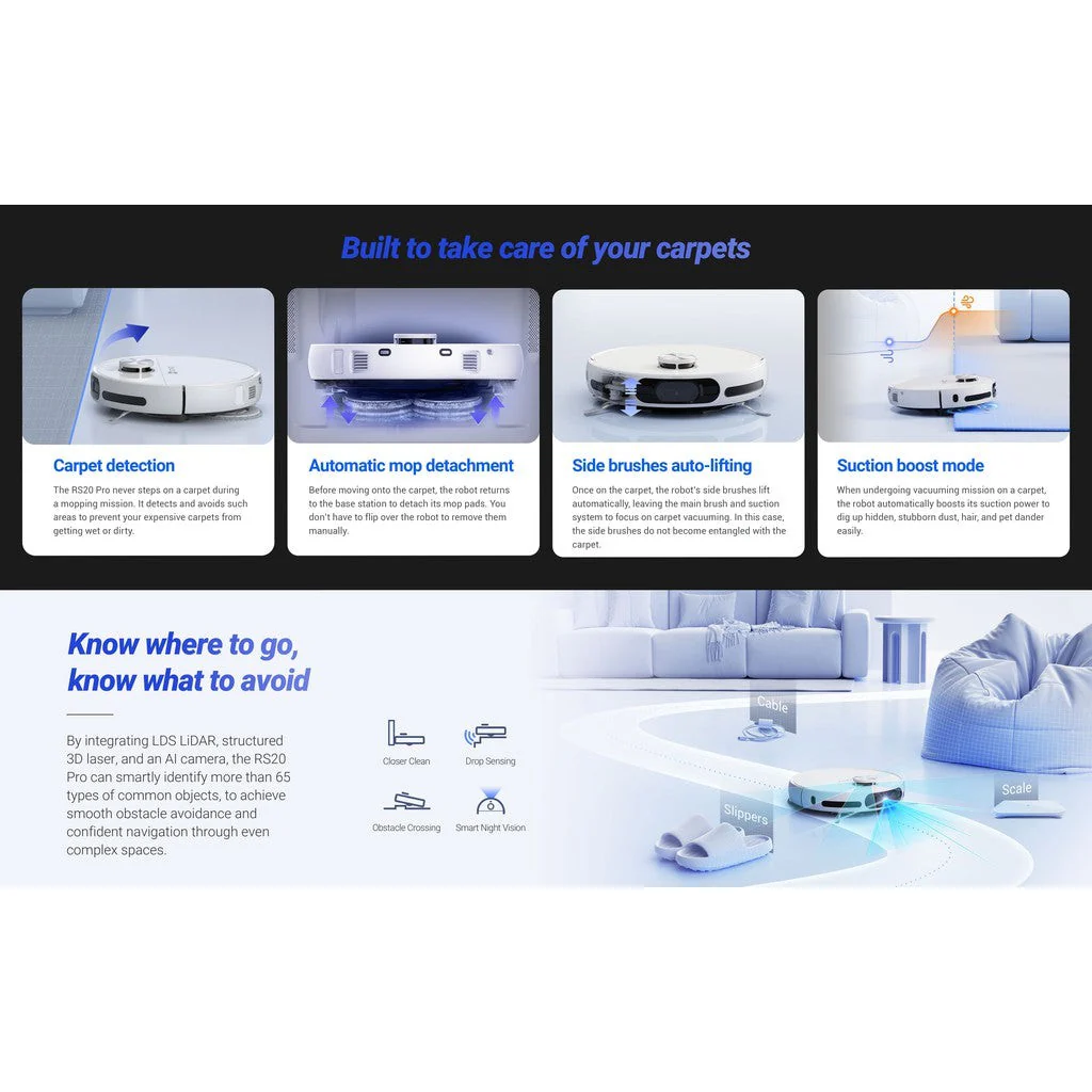 Ezviz RS20 Pro Robot Vacuum & Mop Combo - Image 12
