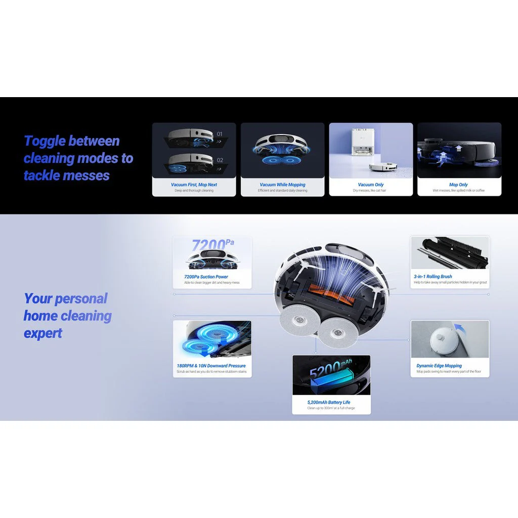 Ezviz RS20 Pro Robot Vacuum & Mop Combo - Image 13