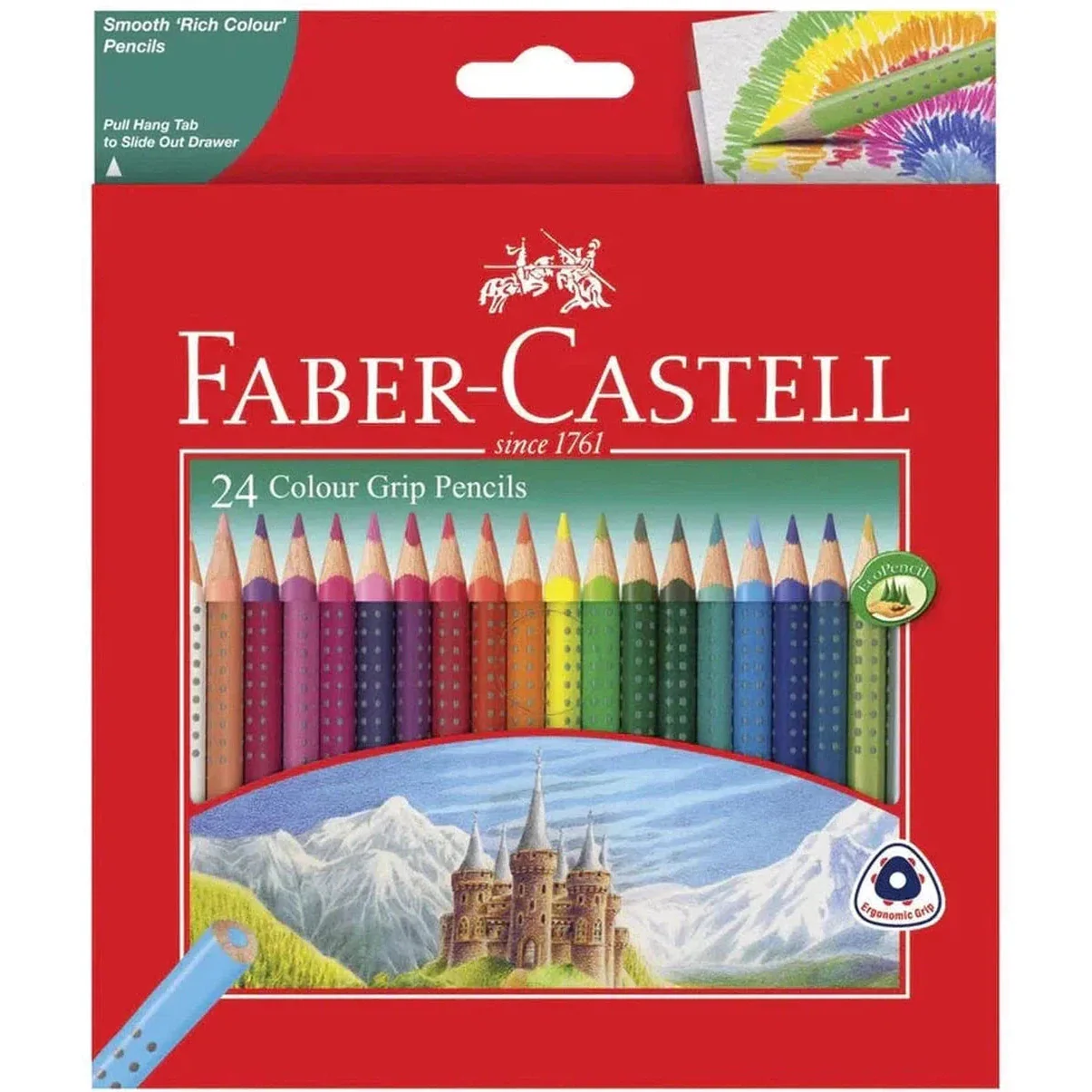 Faber Castell 24 Color Tri Grip Pencil