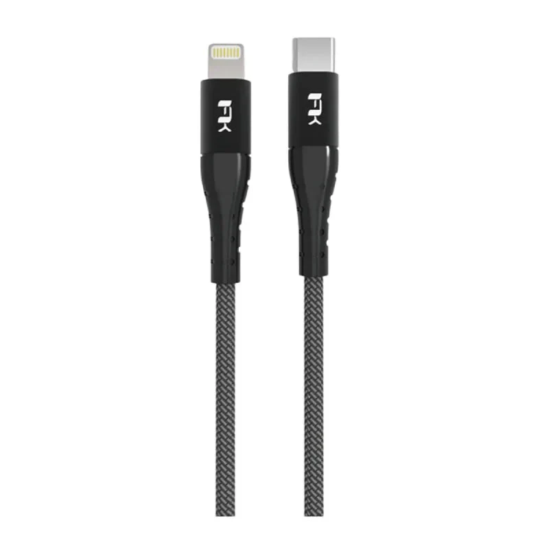 Feeltek Air Lightning to USB-C Cable 180cm - Black - Image 2