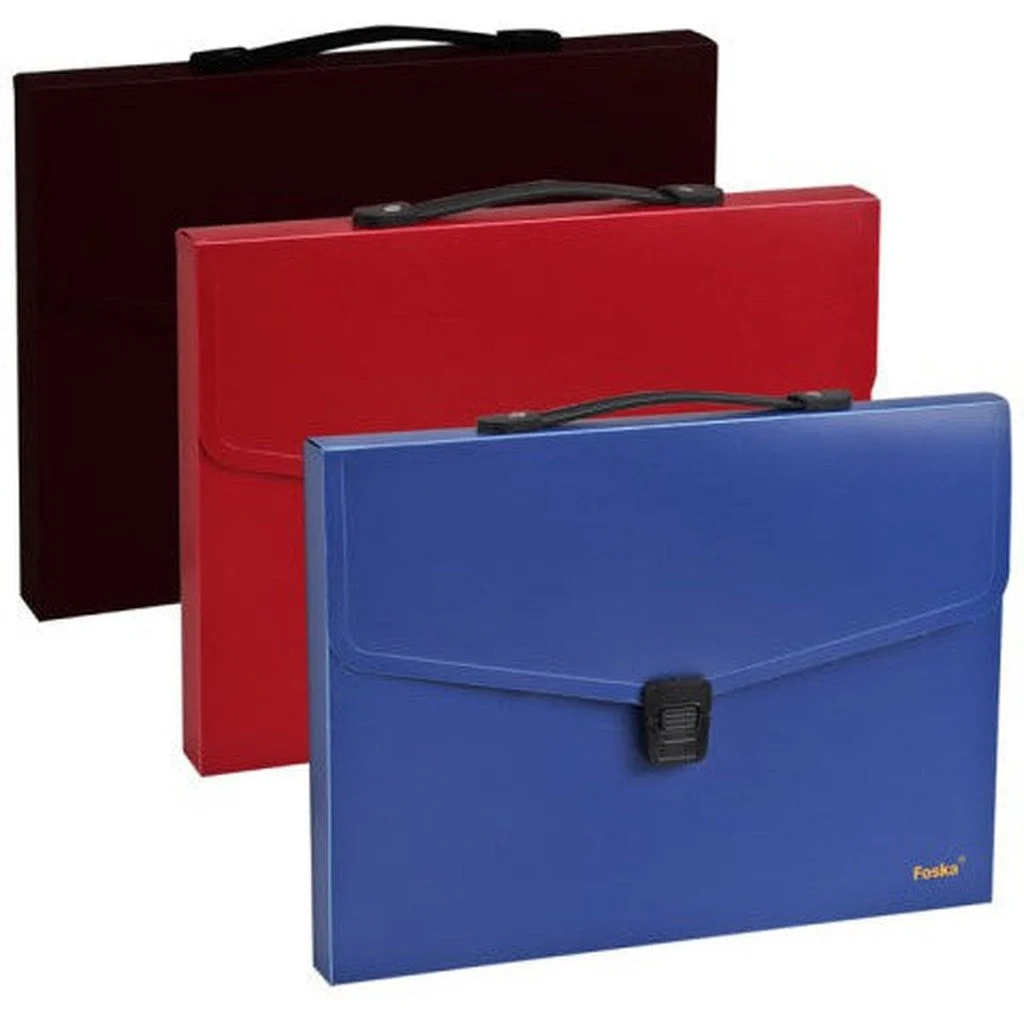 Foska A4 Solid Color Pp Document Case - Image 3