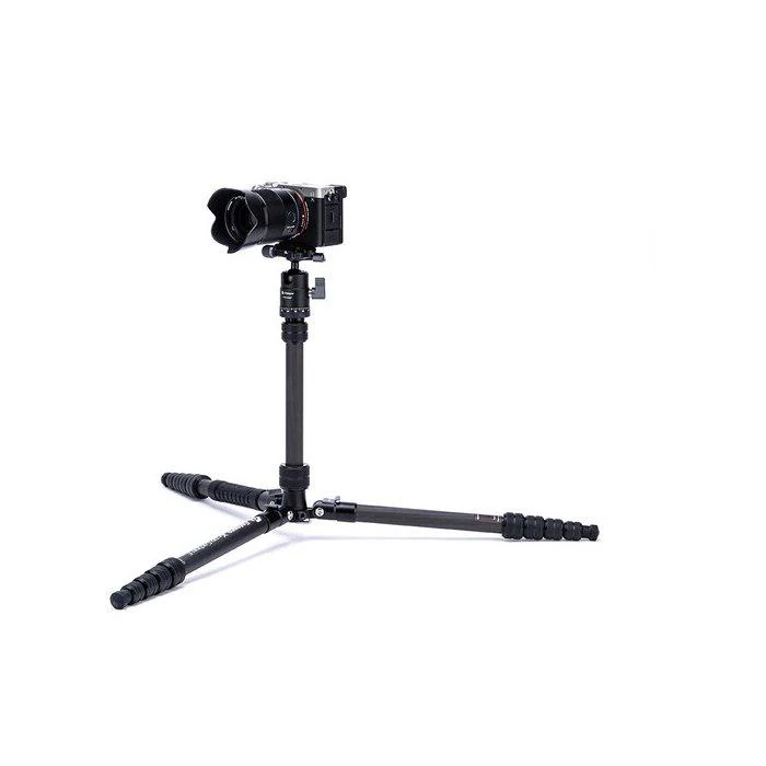FOTOPRO X-Go Carbon Fiber E PRO Tripod with Ball Head and Monopod - Black/Gray - Image 5