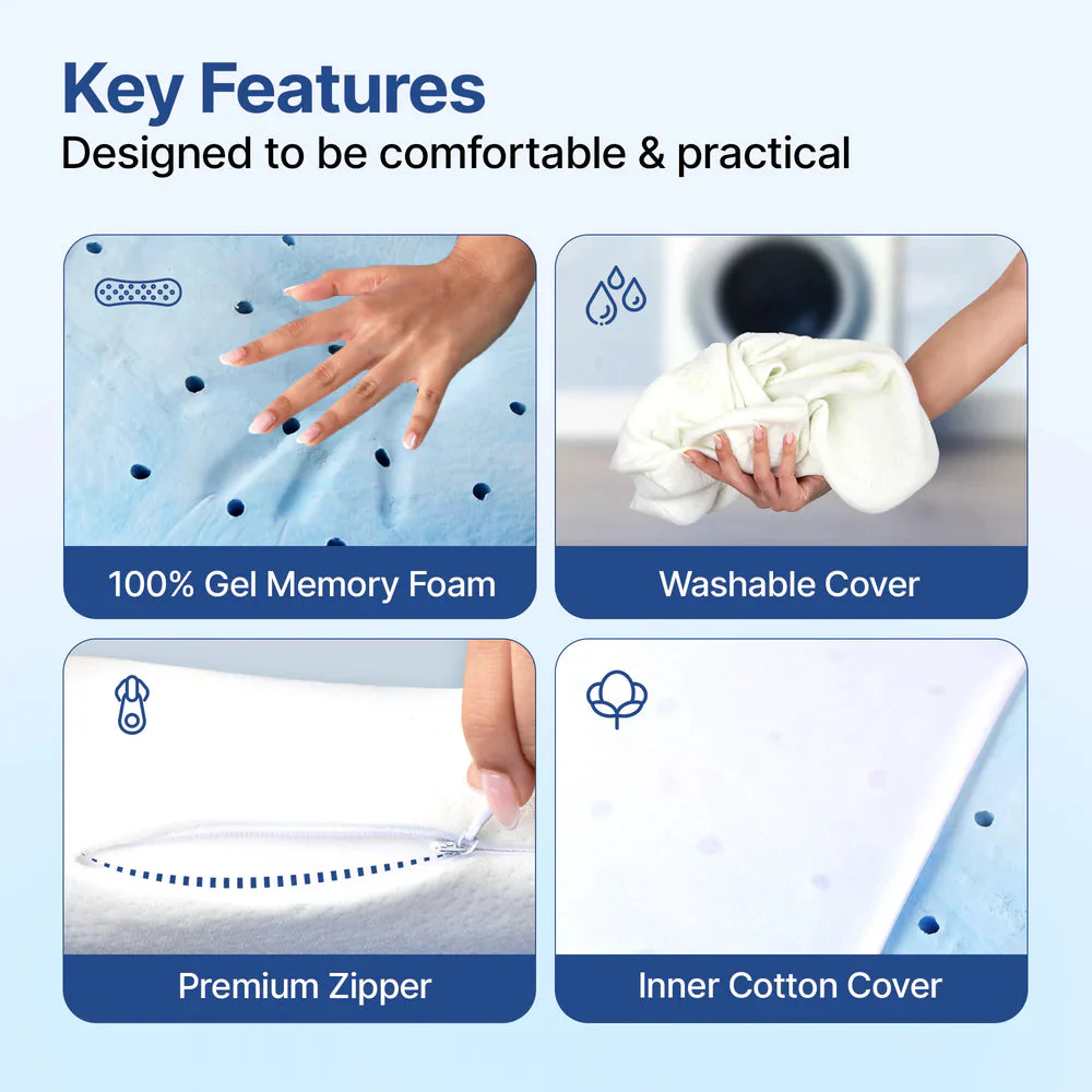Frido Ultimate Deep Sleep Pillow White - 4 Inch - Image 4