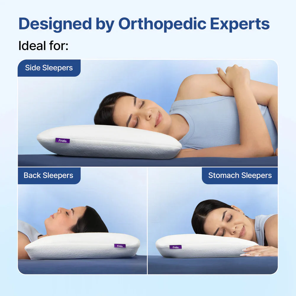 Frido Ultimate Deep Sleep Pillow White - 5 Inch - Image 3