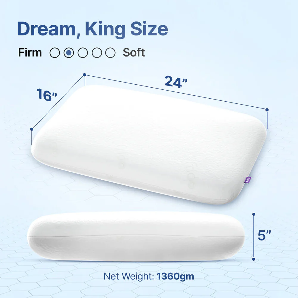 Frido Ultimate Deep Sleep Pillow White - 5 Inch - Image 6