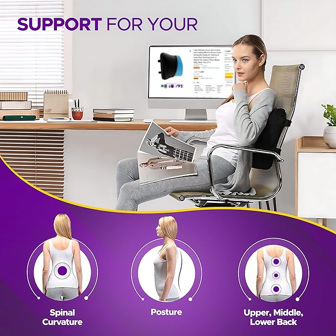 Frido Ultimate Lumbar Cushion - Black - Image 5