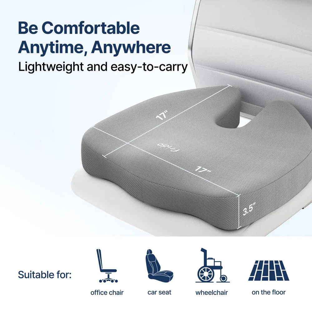Frido Ultimate Tailbone Pain Relief Seat Cushion - Blue - Image 3