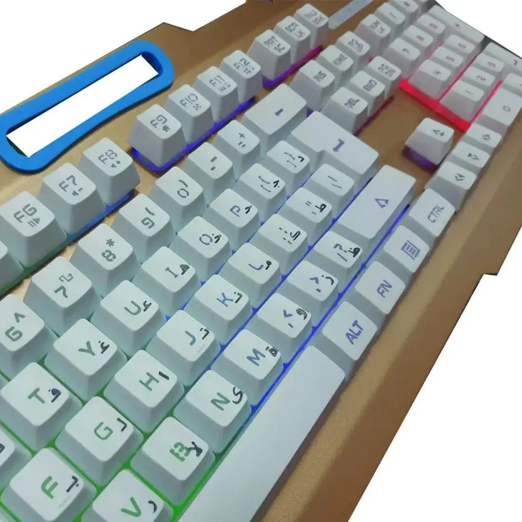 GAME & MX J-8 Wired Arabic Keyboard and Mouse Gaming Combo - Image 3