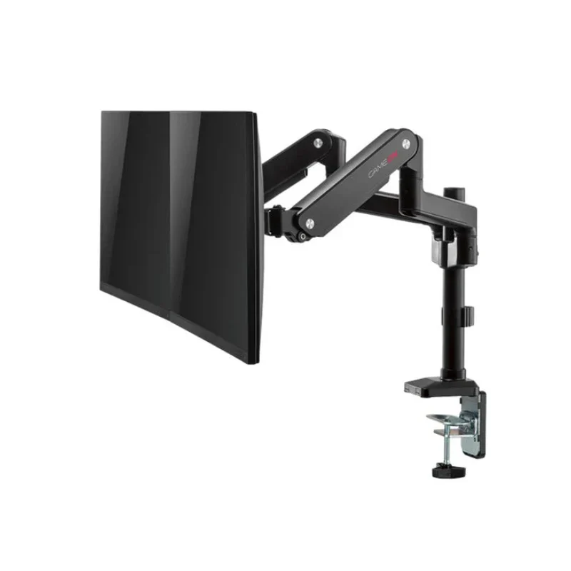 GameOn GO-5450 Pole-Mounted Gas Spring Dual Monitor Arm - 17"-32" / Black - Image 3