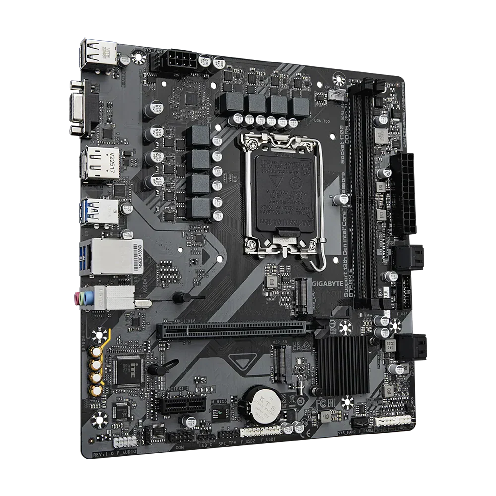 Gigabyte B760M E Ddr5 Motherboard - Black - Image 2