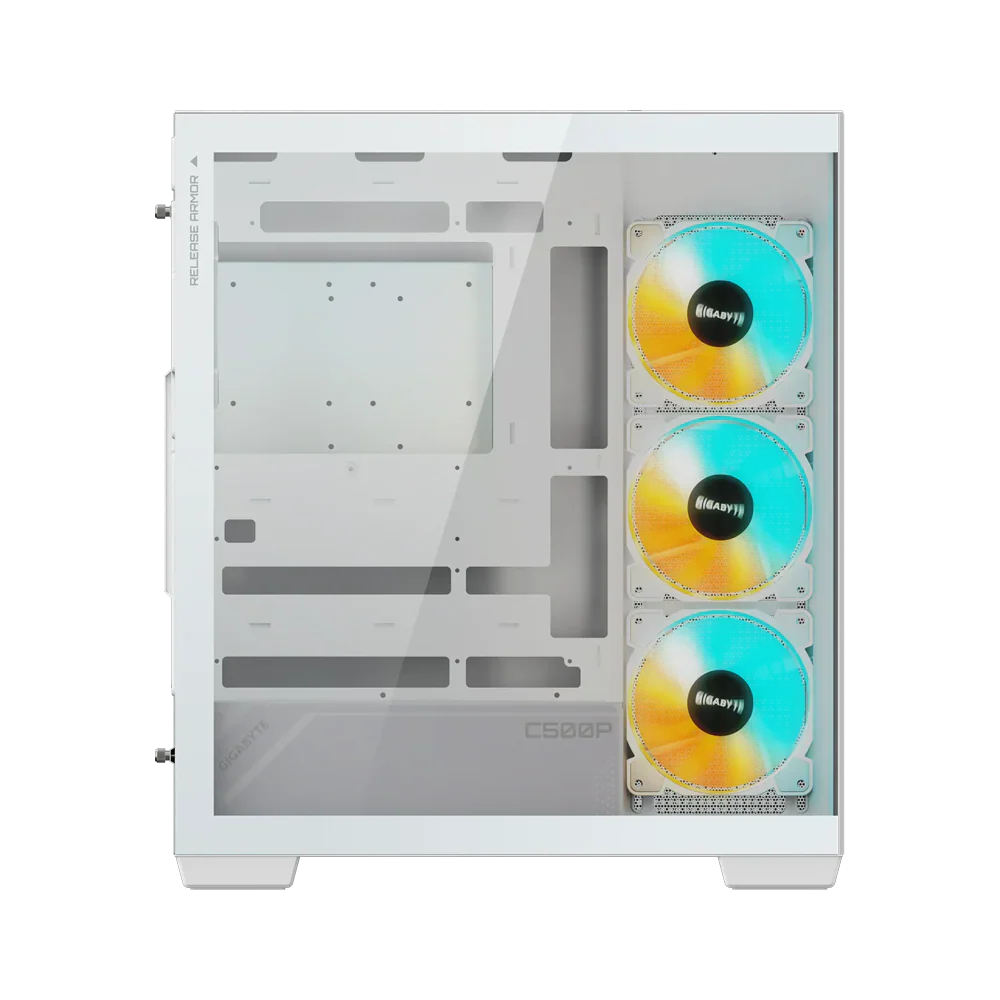 Gigabyte C500 Panoramic Stealth Ice Mid Tower Case White - Image 2