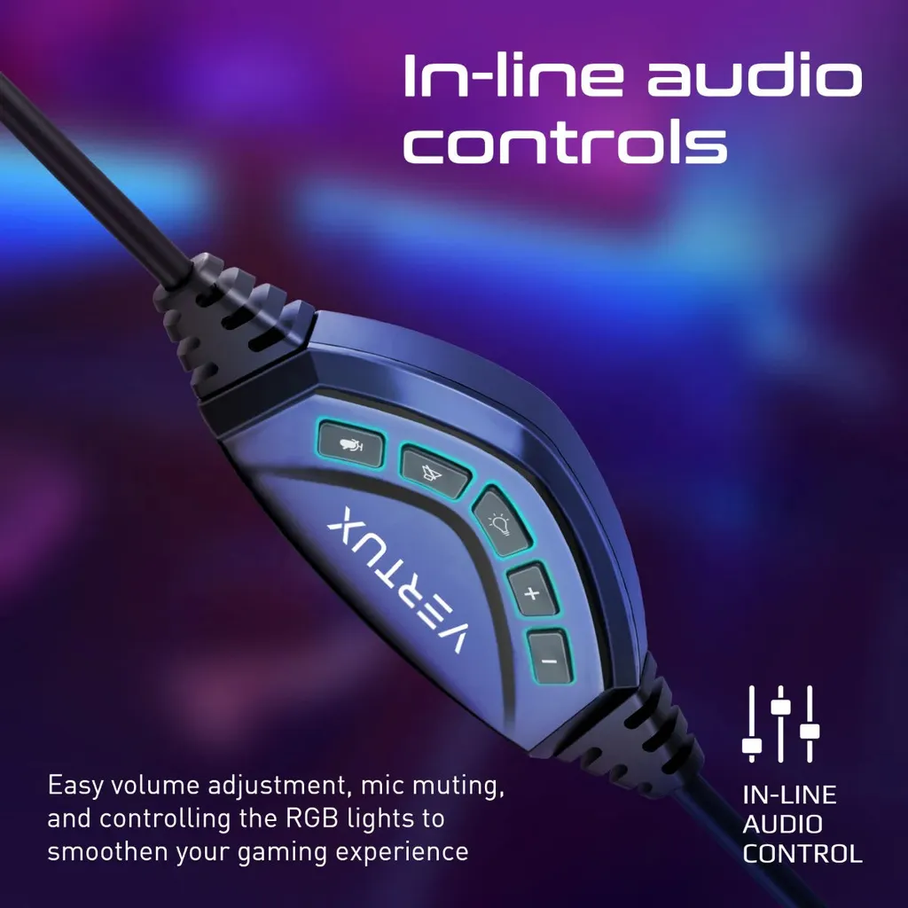 High Performance 7.1 Stereo Sound Gaming Lumiflux Headset with Microphone - Image 5