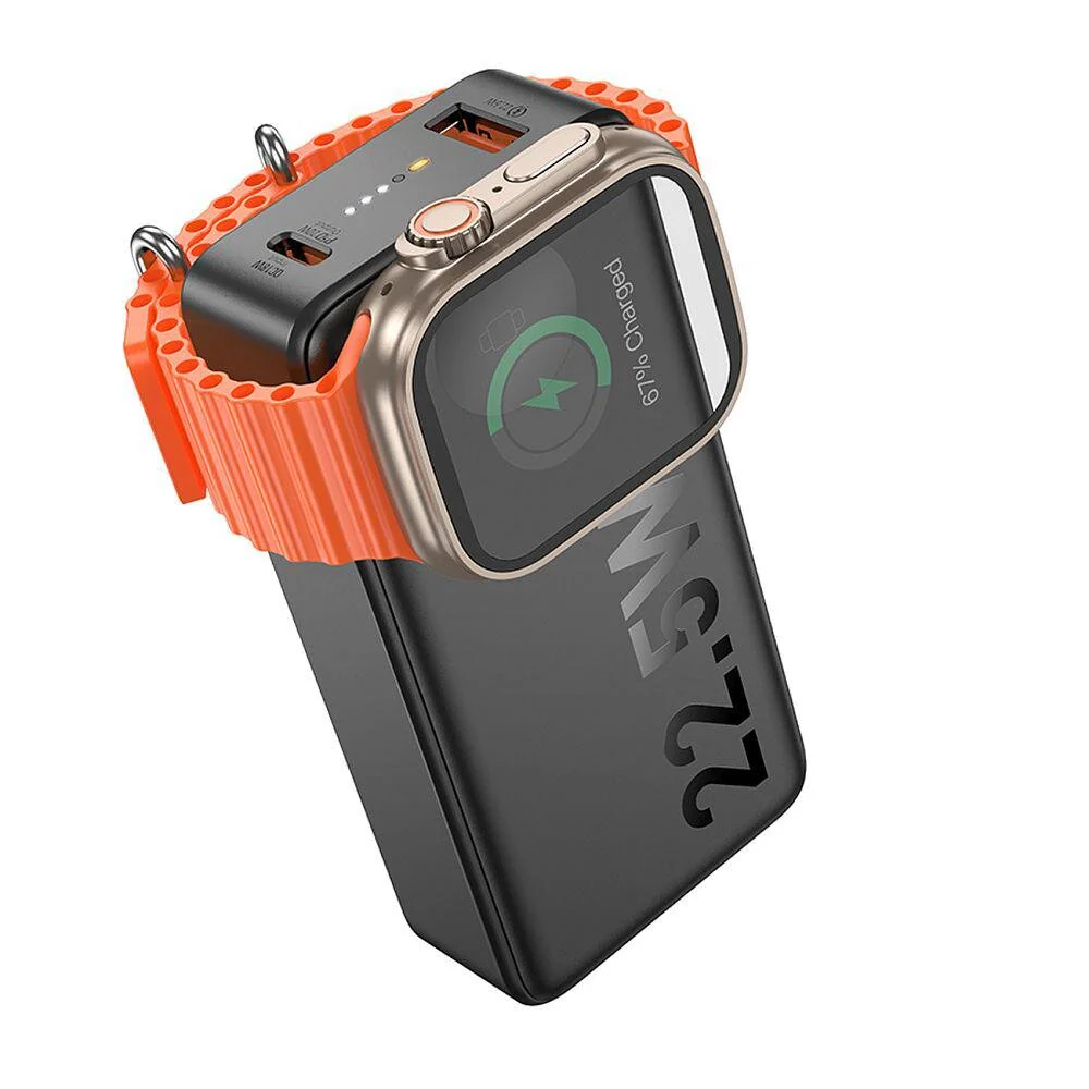 HOCO 10000 mAh Power Bank Q27B Jewel 22.5W+PD20W with Watch charger - Image 2