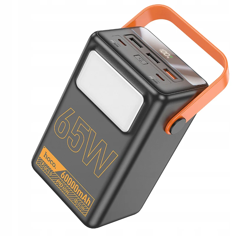 Hoco 65W 60000mAh Powermaster Power Bank 5 Port Output J110A - Image 3