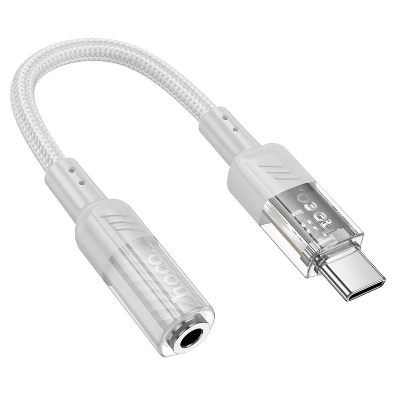 Hoco Adapter Type-C to 3.5mm LS37 Spirit audio converter – White
