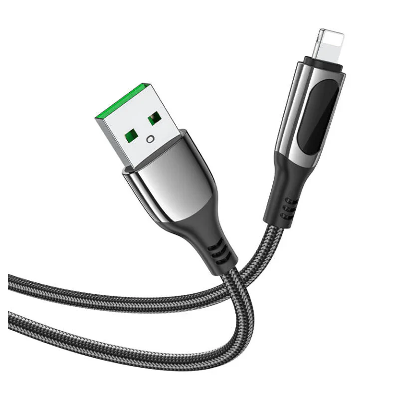 Hoco Charging Power Display 2.4A Usb To Lightning Cable 1.2M - S51 - Image 2