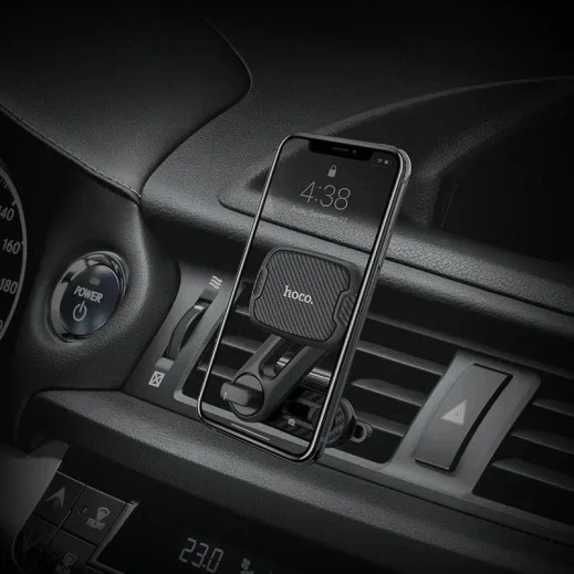HOCO Double Air Outlet Magnetic Car Holder – Dual Vent Phone Mount - Image 3