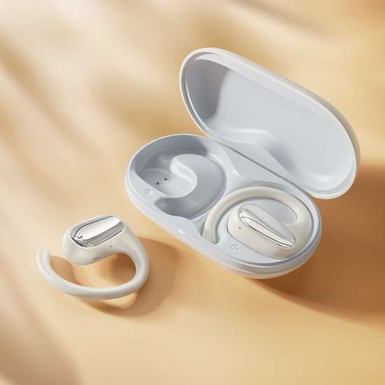 Hoco EA4 Cloud open true wireless sleep BT headset - milky white - Image 2