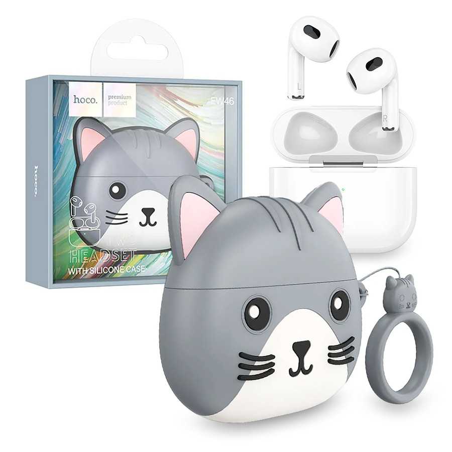 Hoco EW46 True wireless stereo headset - mysterious cat - Image 3