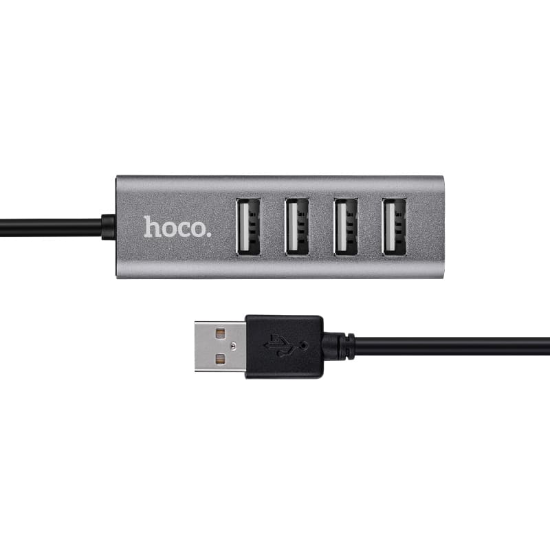 Hoco HB1 USB Hub – USB-A to 4-Port USB 2.0 for Charging & Data Sync - Image 3