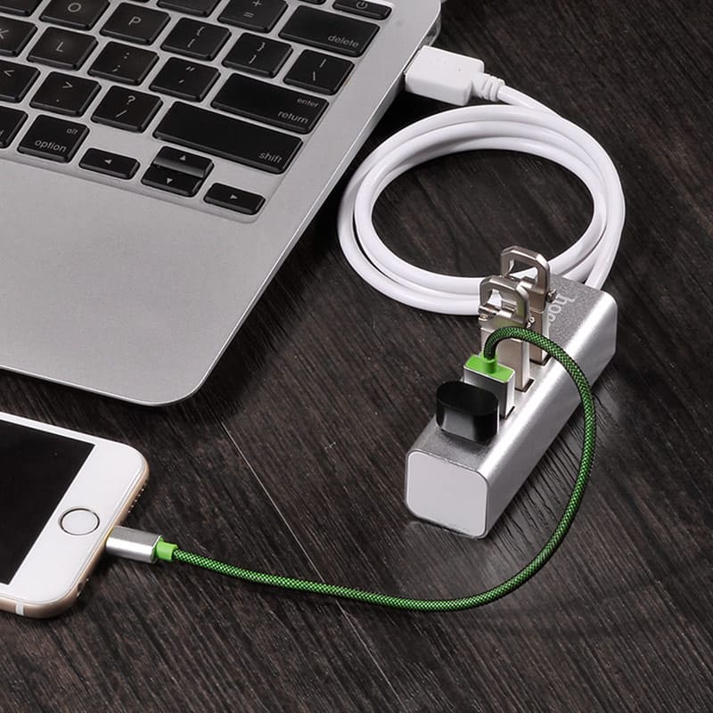 Hoco HB1 USB Hub – USB-A to 4-Port USB 2.0 for Charging & Data Sync - Image 5