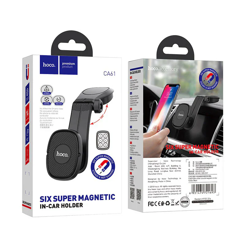 HOCO Kaile Magnetic Car Holder – Dashboard Mount - Image 5