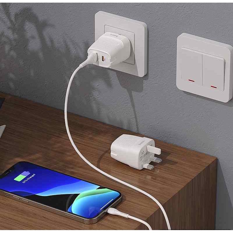 Hoco Mc35 PD20W + QC 3.0 Fast Charger UK Plug - Image 2