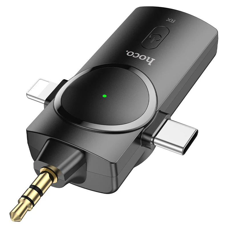 HOCO Microphone S31 Stream wireless with 3-in-1 receiver - Black - Image 4