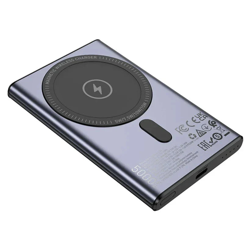 Hoco PD20W Wireless Magnetic 5000mAh Power Bank Q32 - Fast Wireless Charging - Image 6