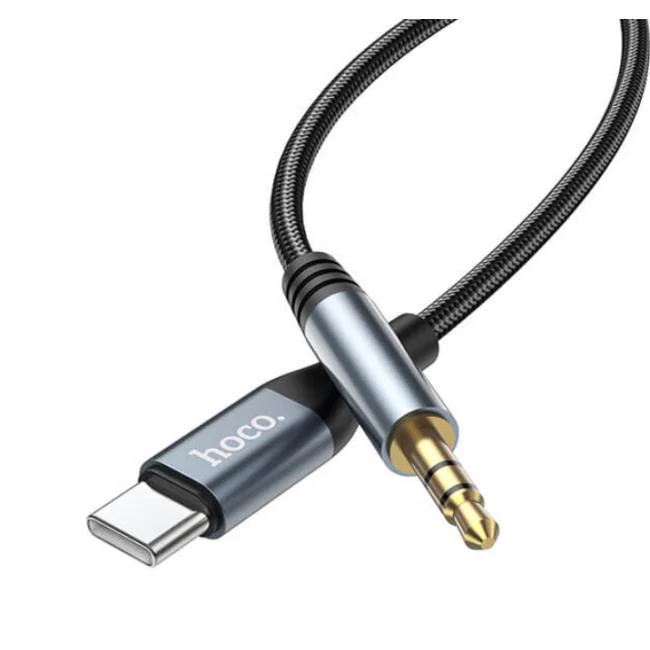 Hoco Type-C to AUX Digital audio conversion cable DUP03 1m Black - Image 2