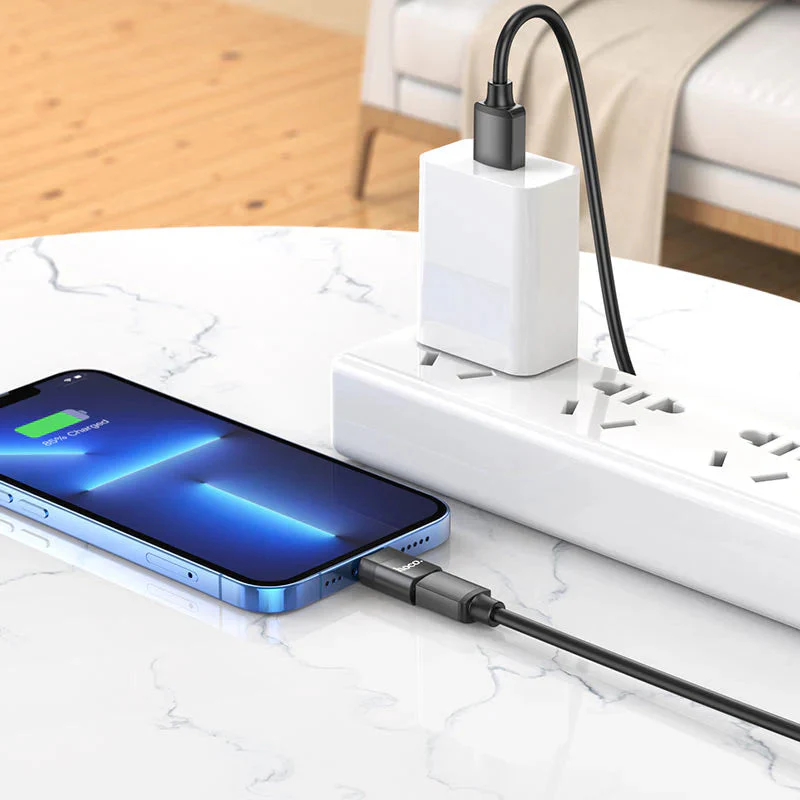 Hoco UA17 Lightning Male to Type-C female USB 2.0 adapter - Image 3