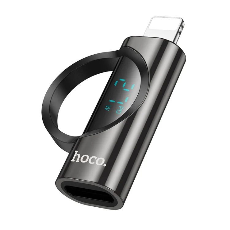 Hoco UA32B 8 Pin Male to Type-C Female Display Adapter – Black