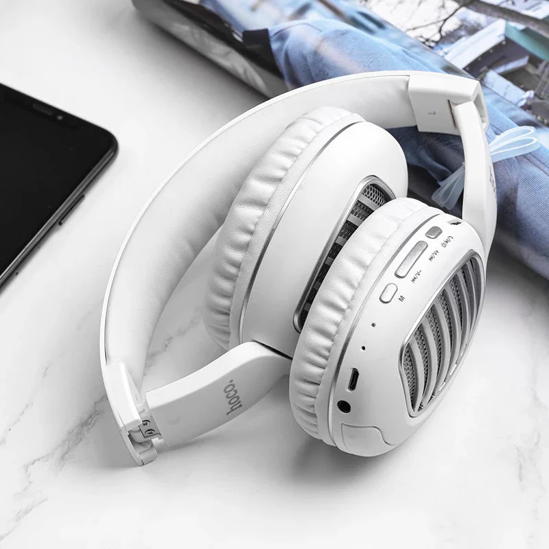 Hoco W23 Brilliant Sound Wireless Headphone - Black - Image 4