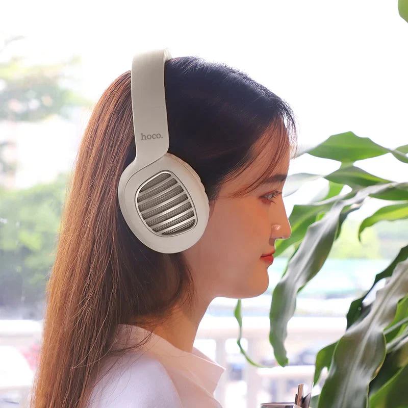 Hoco W23 Brilliant Sound Wireless Headphone - Black - Image 6