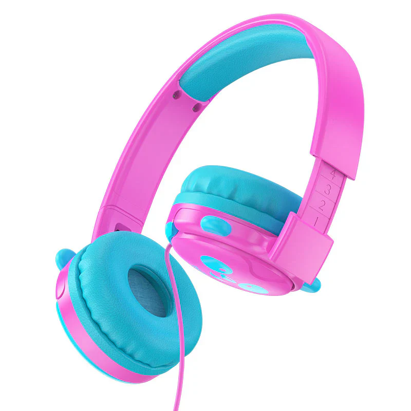 Hoco W31 Children’s Headphones – Safe Sound for Kids Pink - Image 4