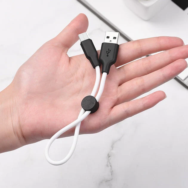 Hoco X21 Plus Silicone charging cable for Type-C(L=0.25M) - Image 3
