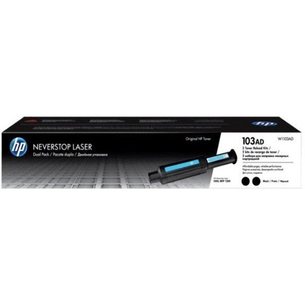 Hp 103Ad Dual Pack Black Original Neverstop Laser Toner W1103Ad Black