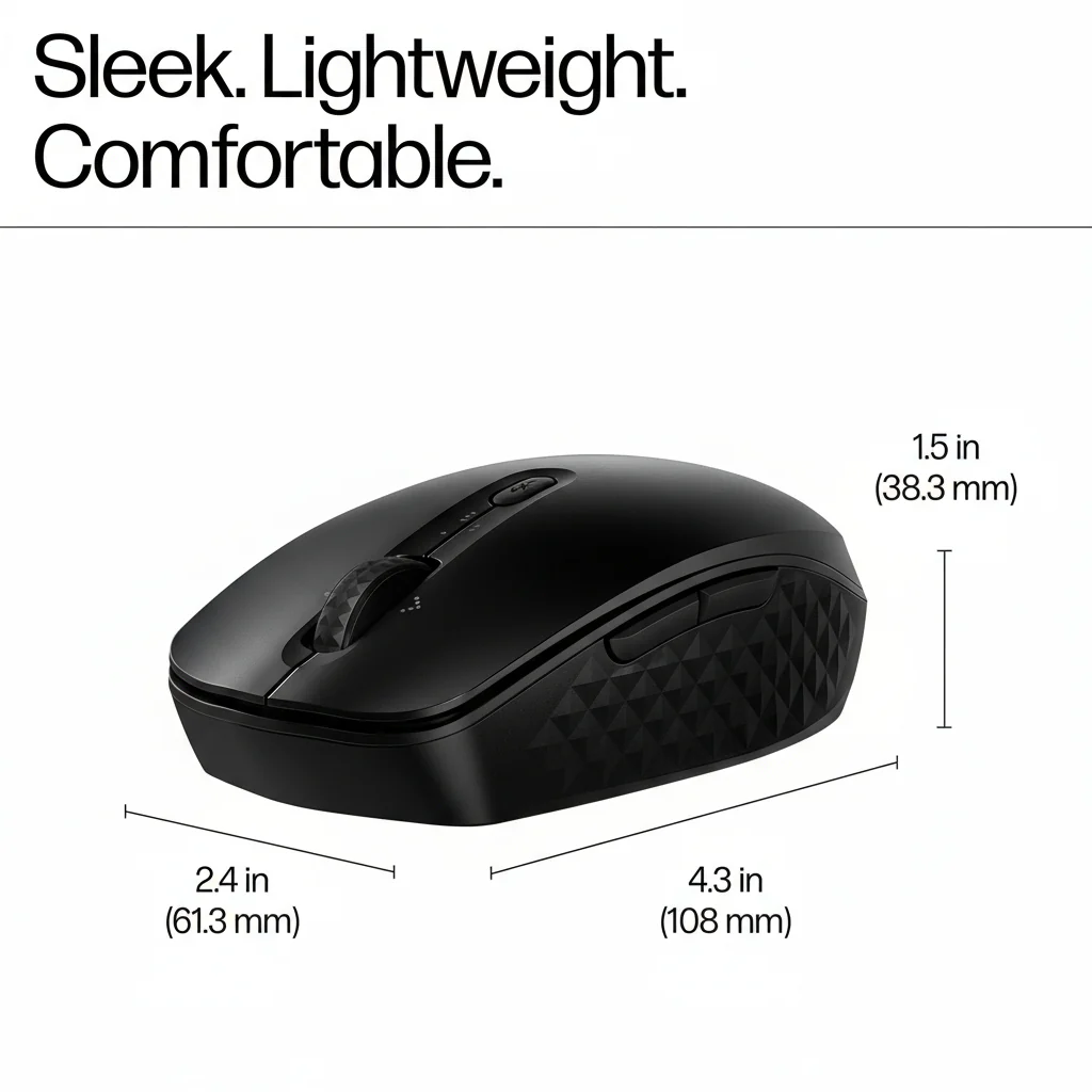 HP 420 Programmable Wireless Mouse - Up to 4000 DPI / Black - Image 3
