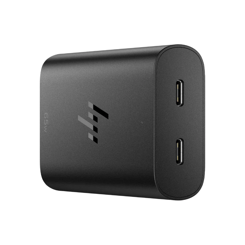 HP 65W GaN USB-C Laptop Charger - Black - Image 3