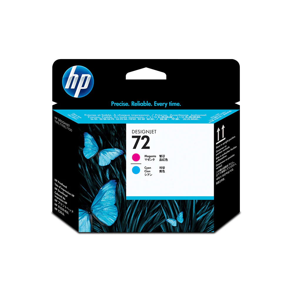 HP 72 Magenta and Cyan Printhead C9383A
